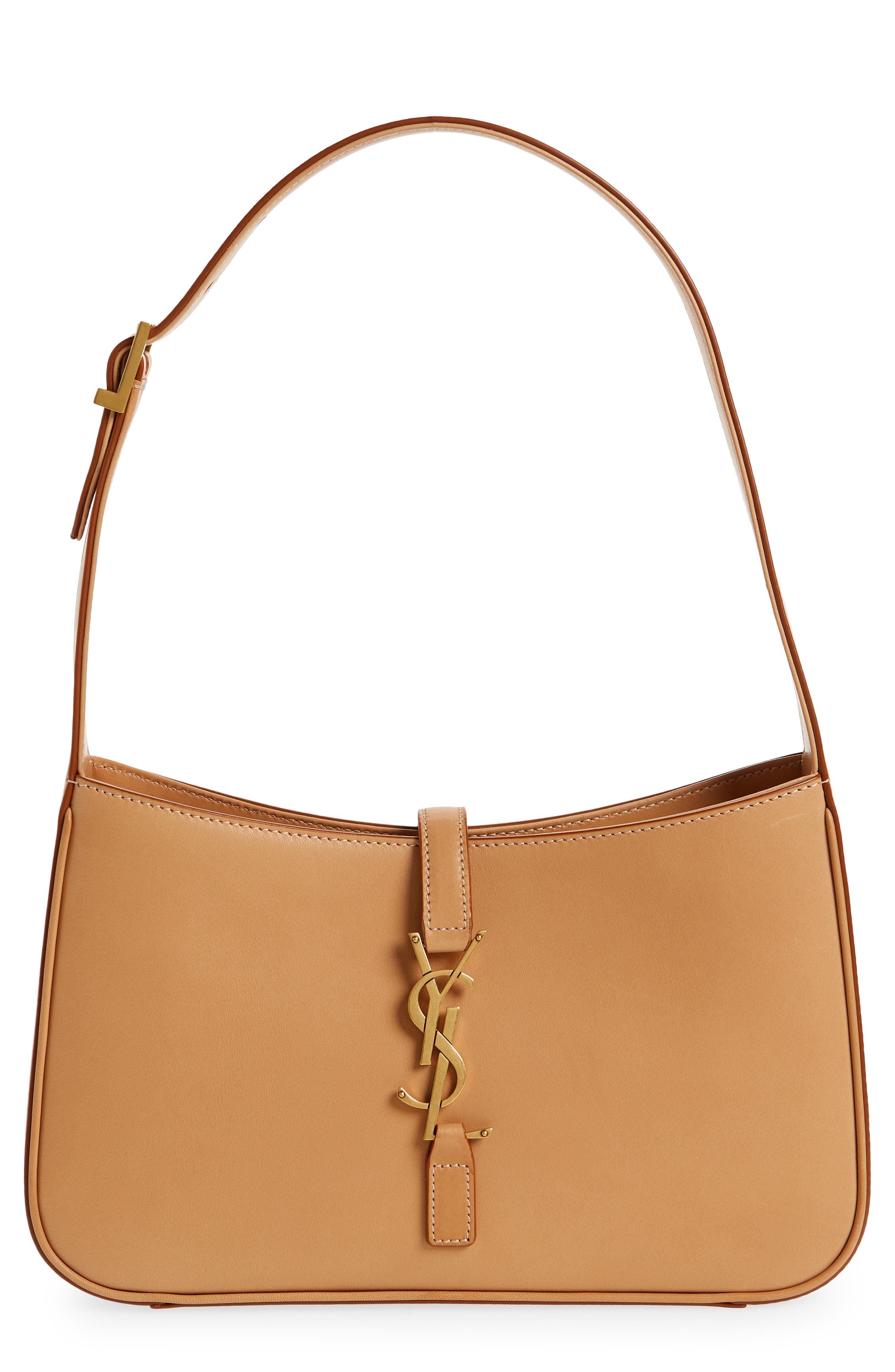 Saint Laurent Le 5 à 7 Calfskin Leather Hobo, Main, color, 