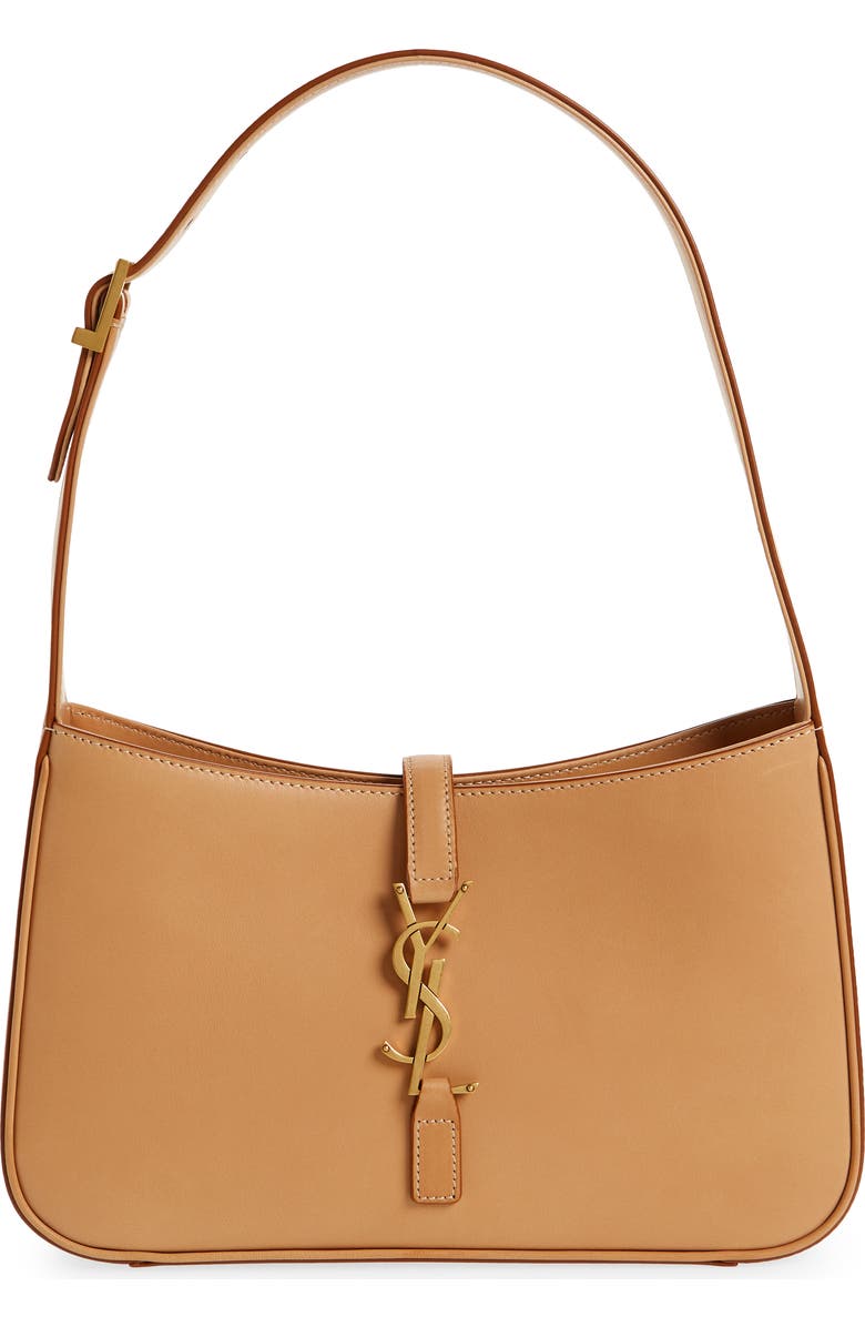 Saint Laurent Le 5 à 7 Calfskin Leather Hobo, Main, color,