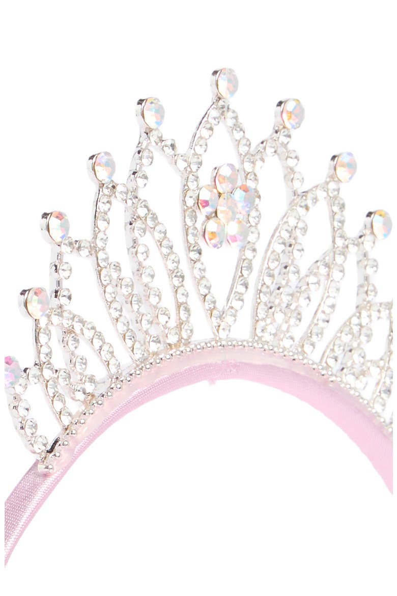 Kids' Embellished Crown Headband, Alternate, color, PINK COMBO