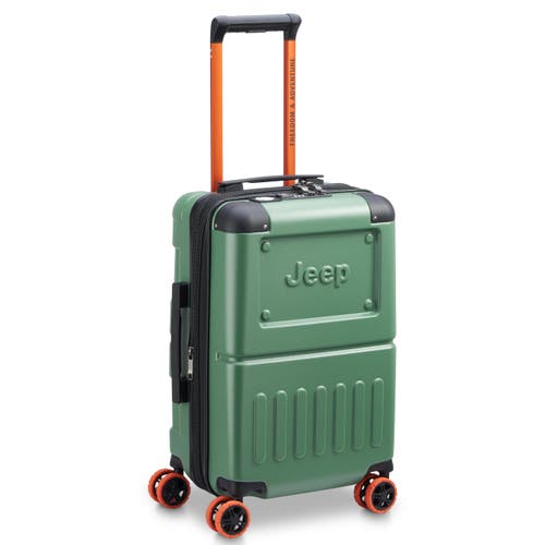 Jeep Jh002b Carry-on 19 Inch Hardside Expandable Luggage With Spinner Wheels In Green