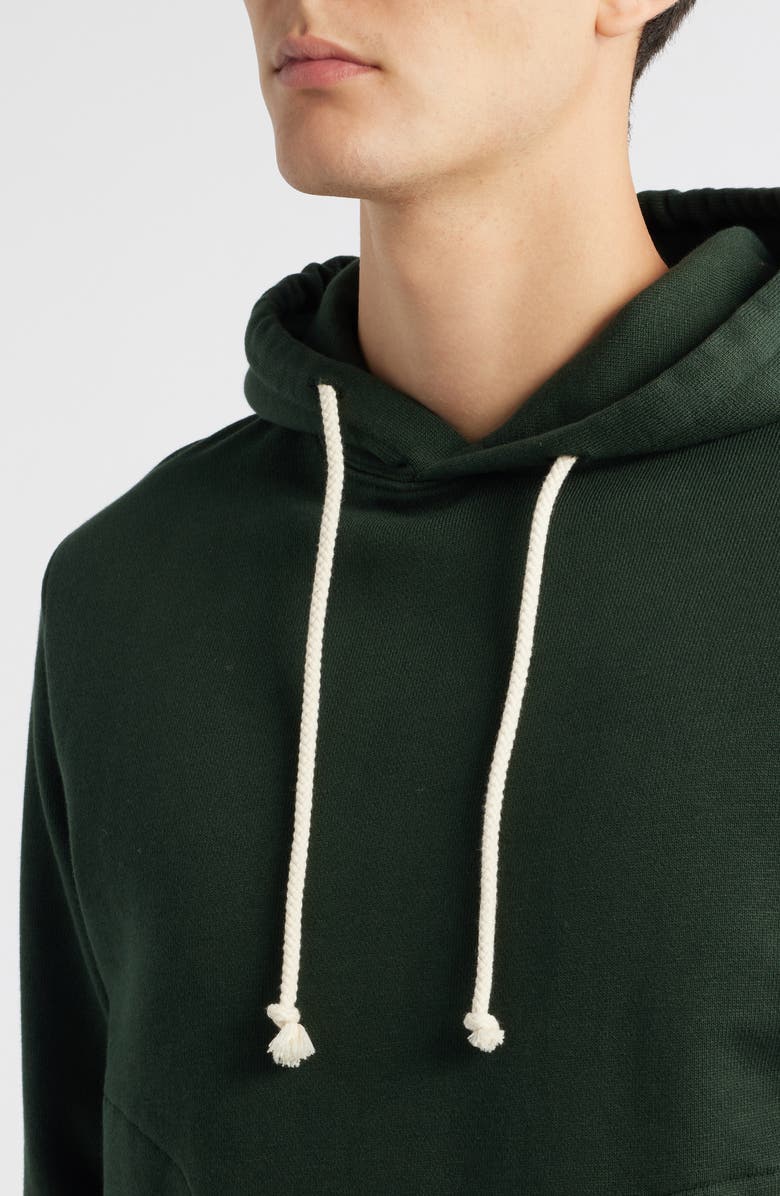 MERZ B SCHWANEN Organic Cotton Hoodie, Alternate, color, Forest