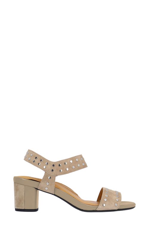 L'amour Des Pieds Maddex Studded Sandal In Taupe