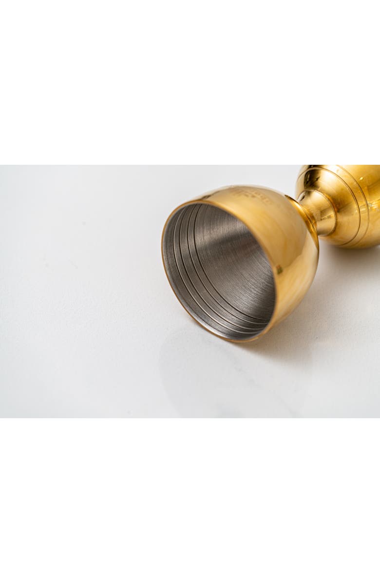 A Bar Above Gold Bell Cocktail Jigger, Alternate, color, Gold