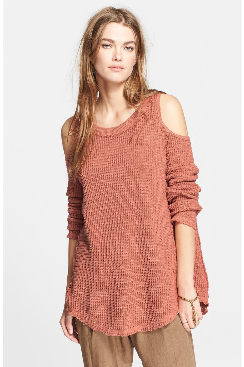 'Sunrise' Cotton Pullover, Main, color, BISQUE