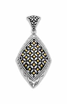 SAMUEL B. Two-Tone Rhombus Pendant Necklace