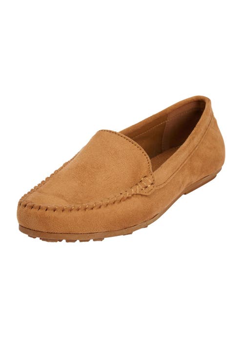 Comfortview The Milena Slip On Flat In Brown