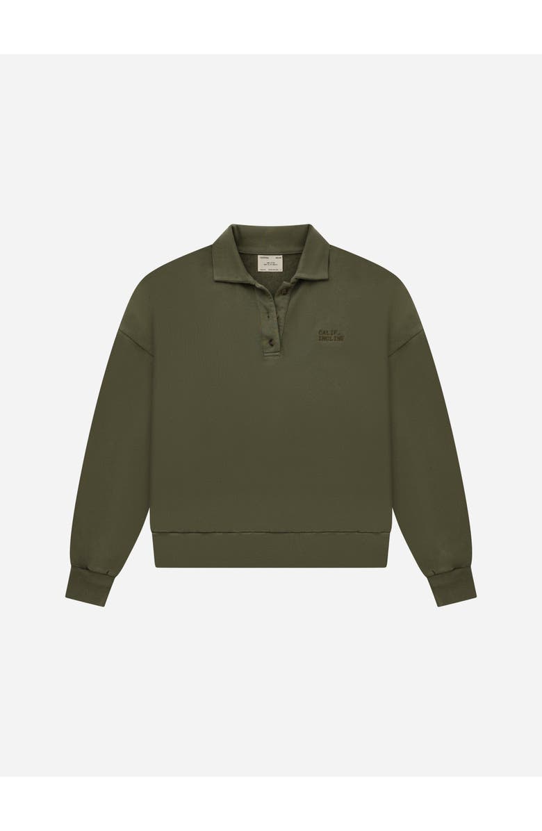 CALIFORNIA INCLINE Long Sleeve Polo, Alternate, color, Moss Green