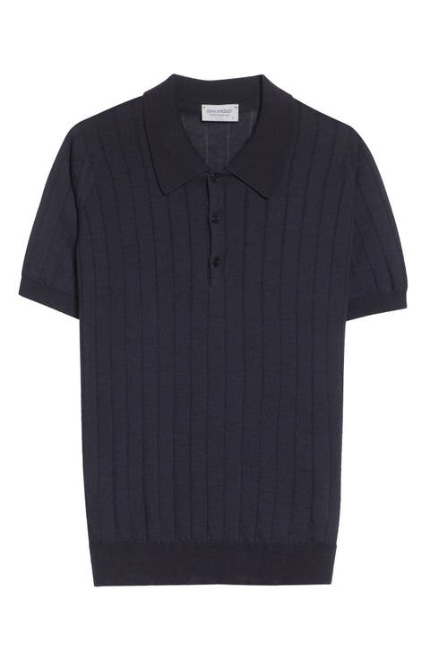 Williams Merino Wool & Cotton Polo Sweater