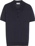 John Smedley Williams Merino Wool & Cotton Polo Sweater
