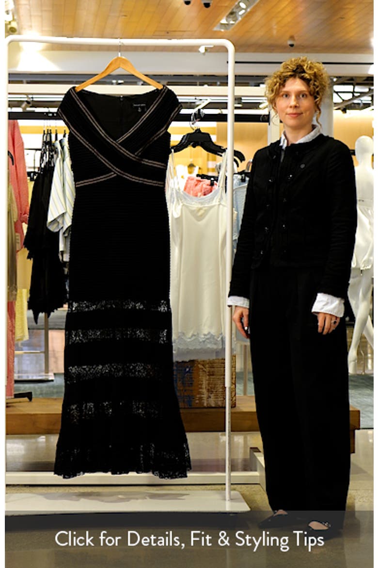 Pintuck Ladder Stitch Lace Inset Trumpet Gown video