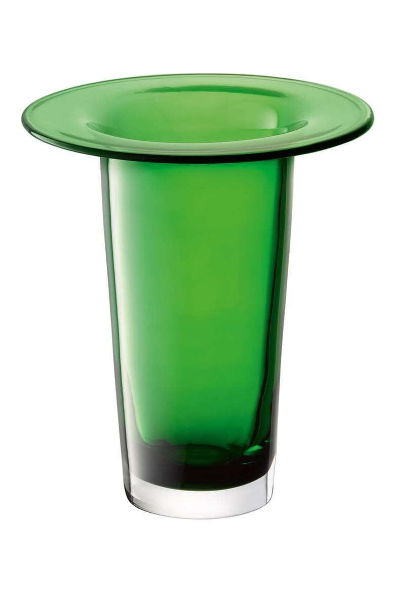 Victoria Glass Lantern/Vase, Main, color, GREEN