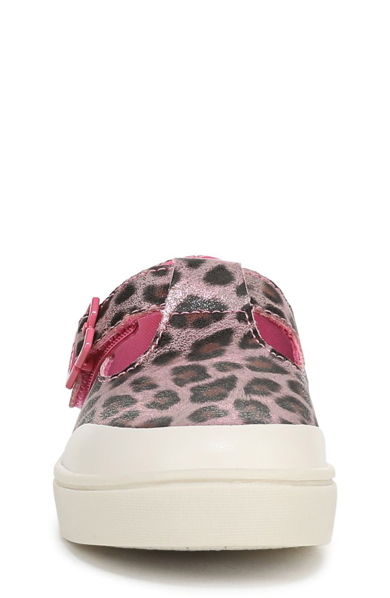 Dr. Scholl's Kids' Madison Mary Jane Sneaker, Alternate, color, Leopard/ Pink