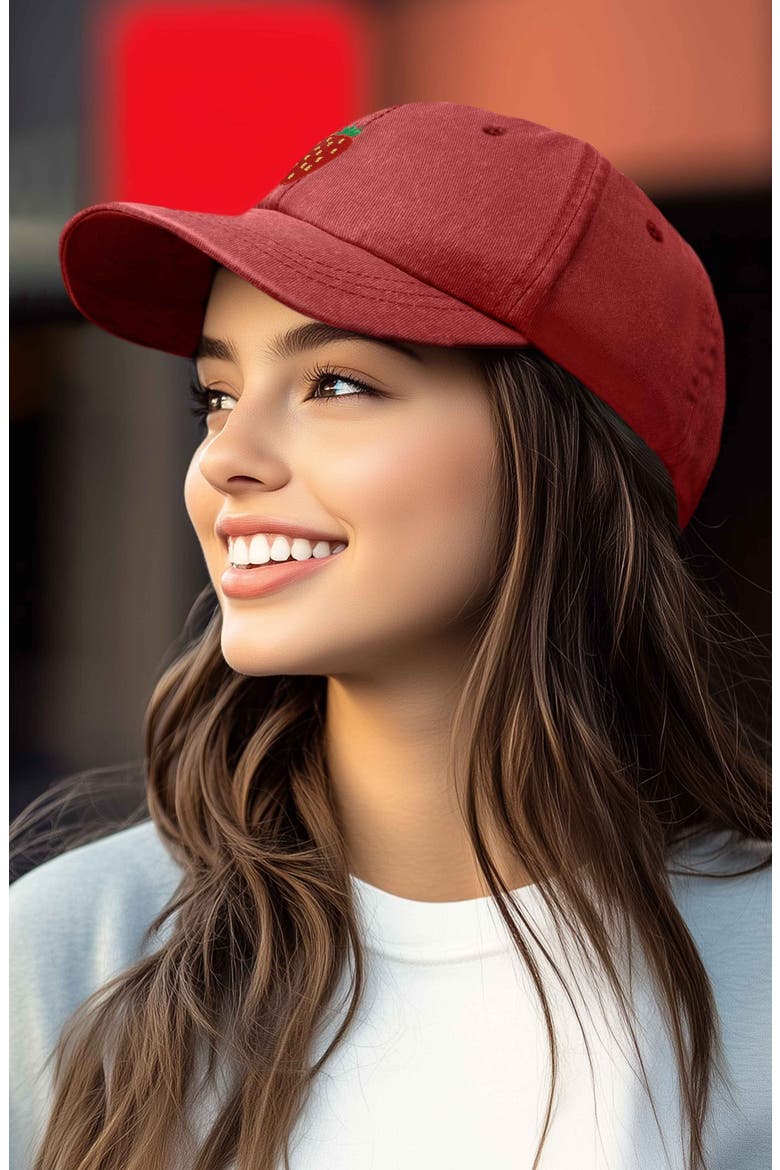 Strawberry Hat, Alternate, color, Washed Pink