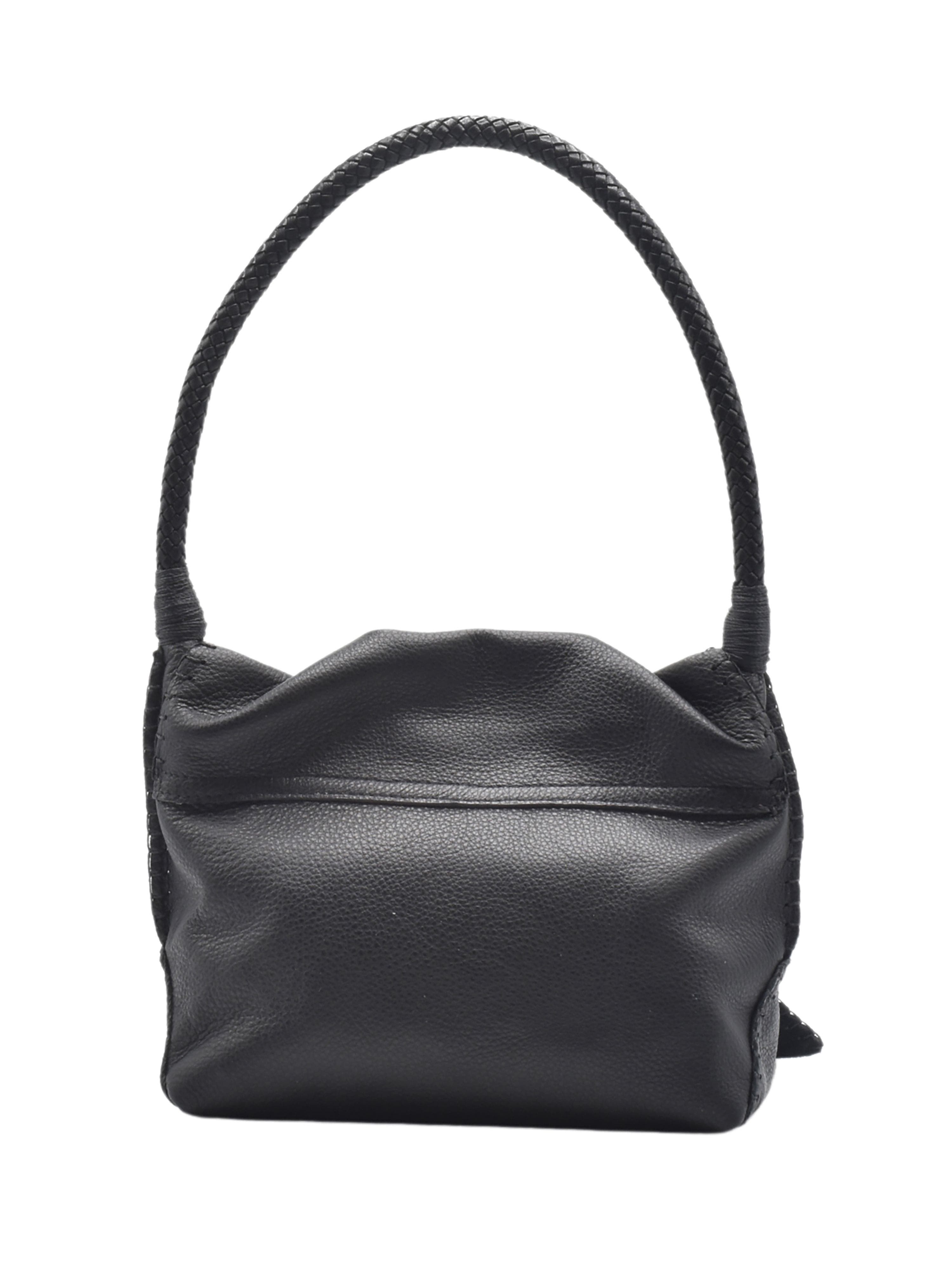 Carlos Falchi Shoulder Butterfly Leather Bag, Alternate, color, 