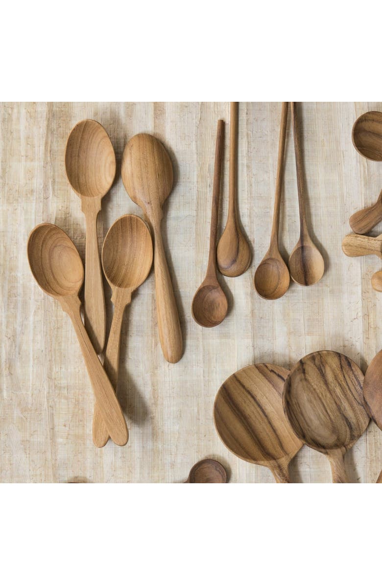 Be Home Teak Coffee Spoons - Set of 4, Alternate, color, Teak