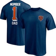 FANATICS Men's Fanatics Branded Navy Chicago Bears #1 Dad T-Shirt