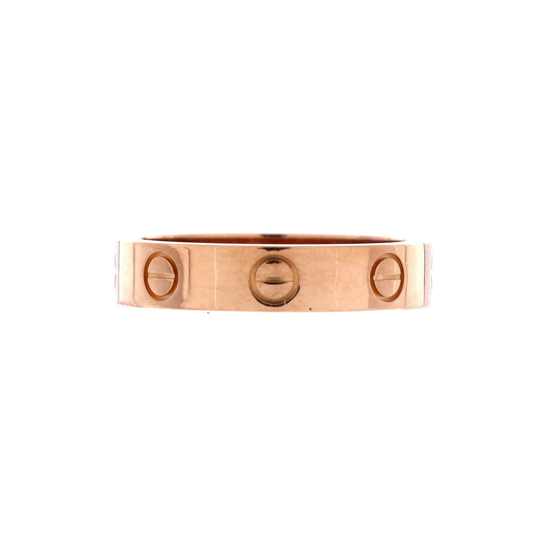 Love Wedding Band 1 Diamond Ring 18K Rose Gold with Diamond, Main, color, Metallic Gold