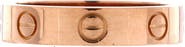 Pre-Owned Cartier Love Wedding Band 1 Diamond Ring 18K Rose Gold with Diamond