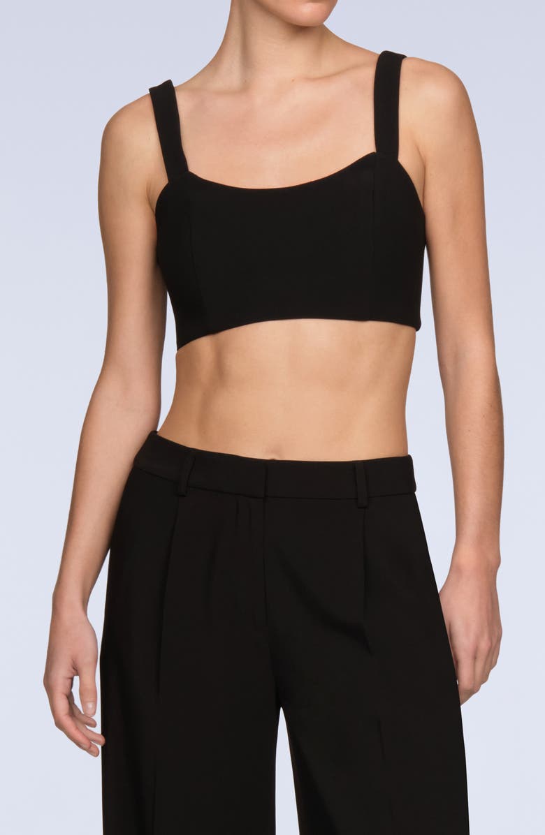 BCBGMAXAZRIA Ruby Crop Top, Main, color, Black