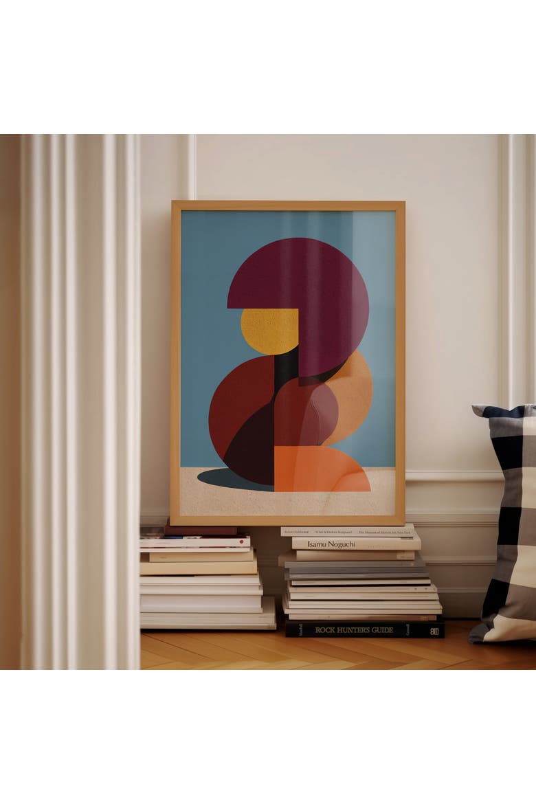 Form and Structure No. 10 Geometric Abstract Art Print, Alternate, color, Unframed - 12x16