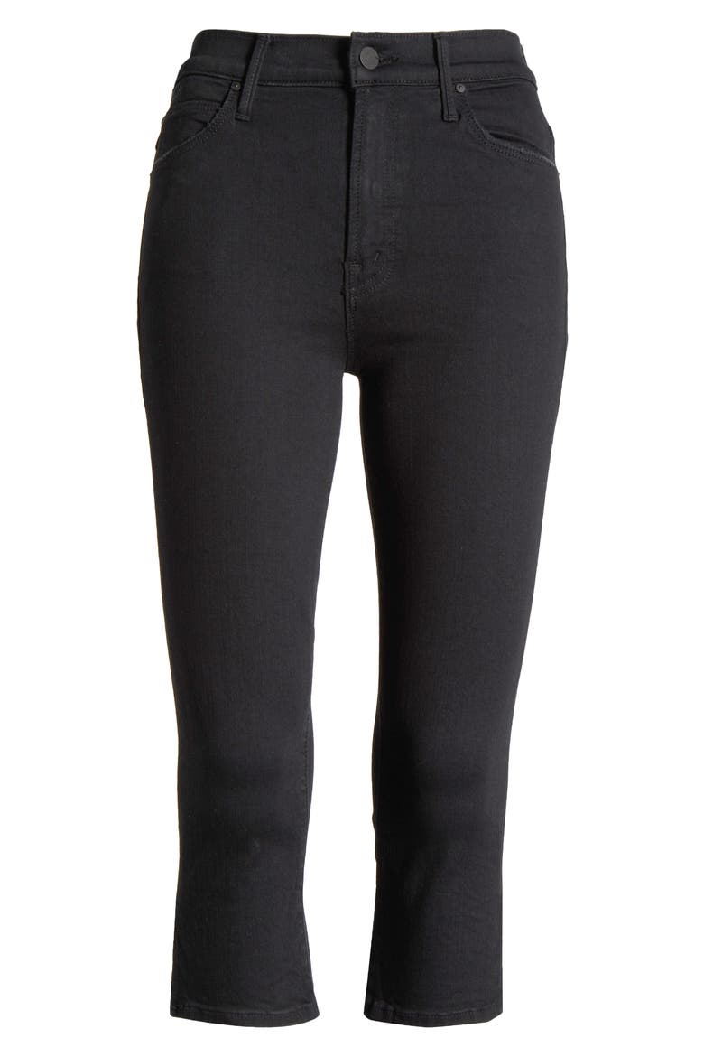 Stunner Bunny Snip High Waist Zip Hem Capri Jeans, Alternate, color, NOT GUILTY