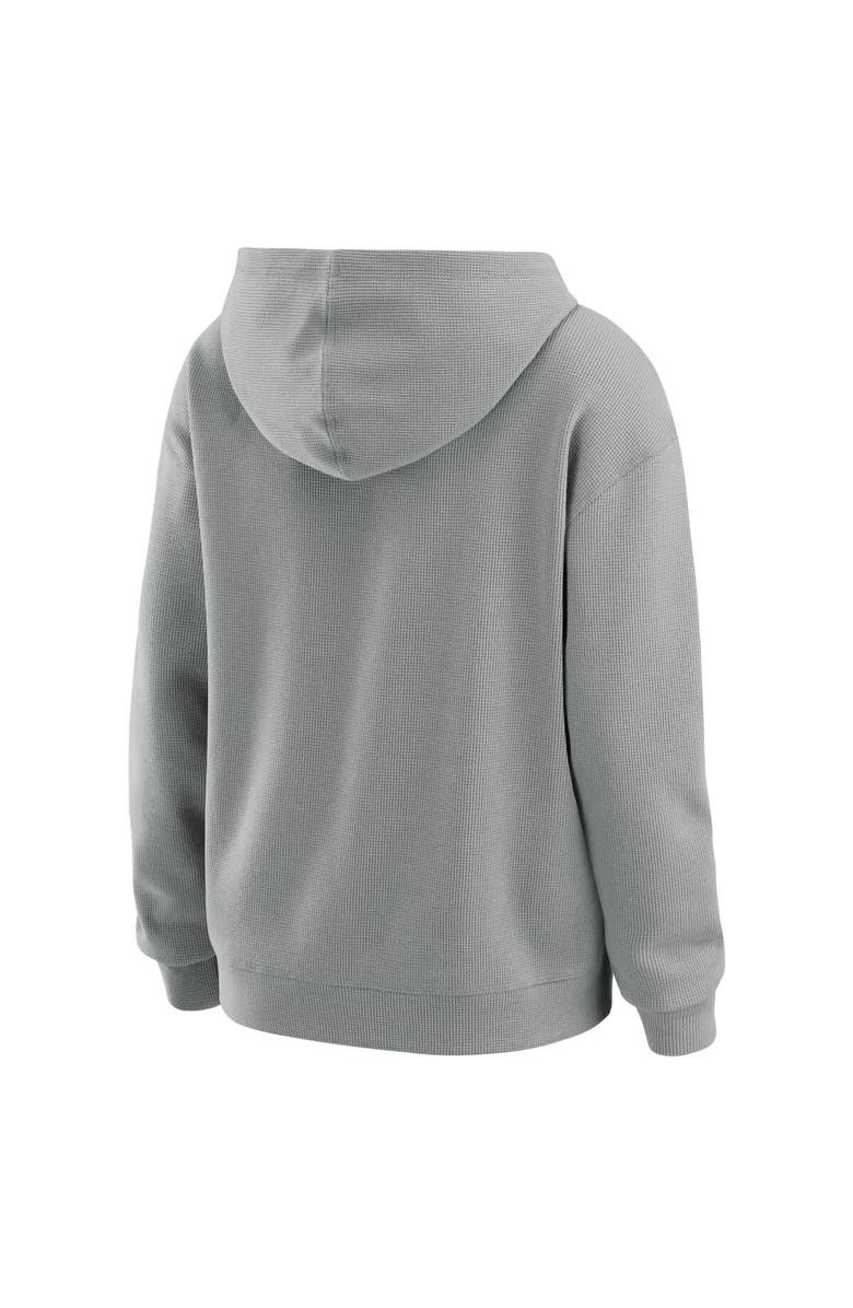 WEAR by Erin Andrews Women's WEAR by Erin Andrews Gray San Diego Padres Waffle-Knit Long-Sleeve Hoodie & Lounge Pant Set, Alternate, color, Gray