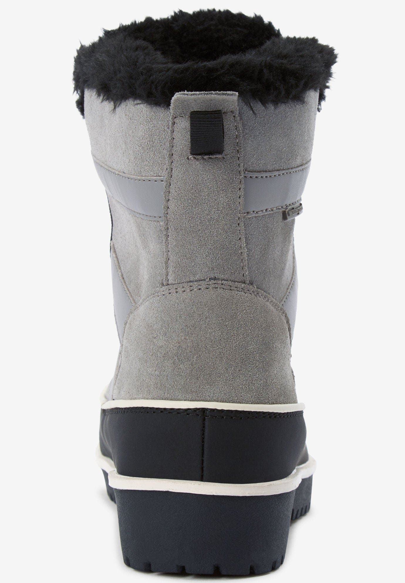 The Brienne Waterproof Boot, Alternate, color, GREY PLAID