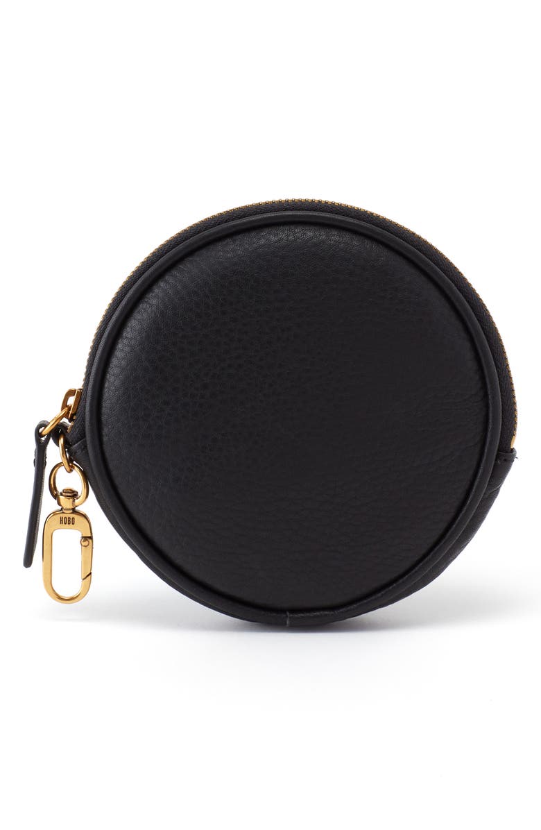 HOBO Revolve Clip Round Leather Pouch, Main, color,