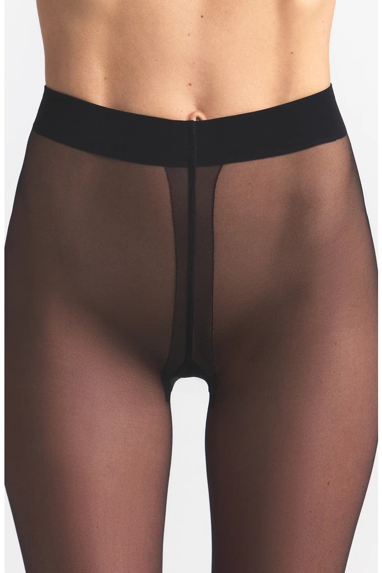 Hosiery Sheer Tights, Alternate, color, ONYX
