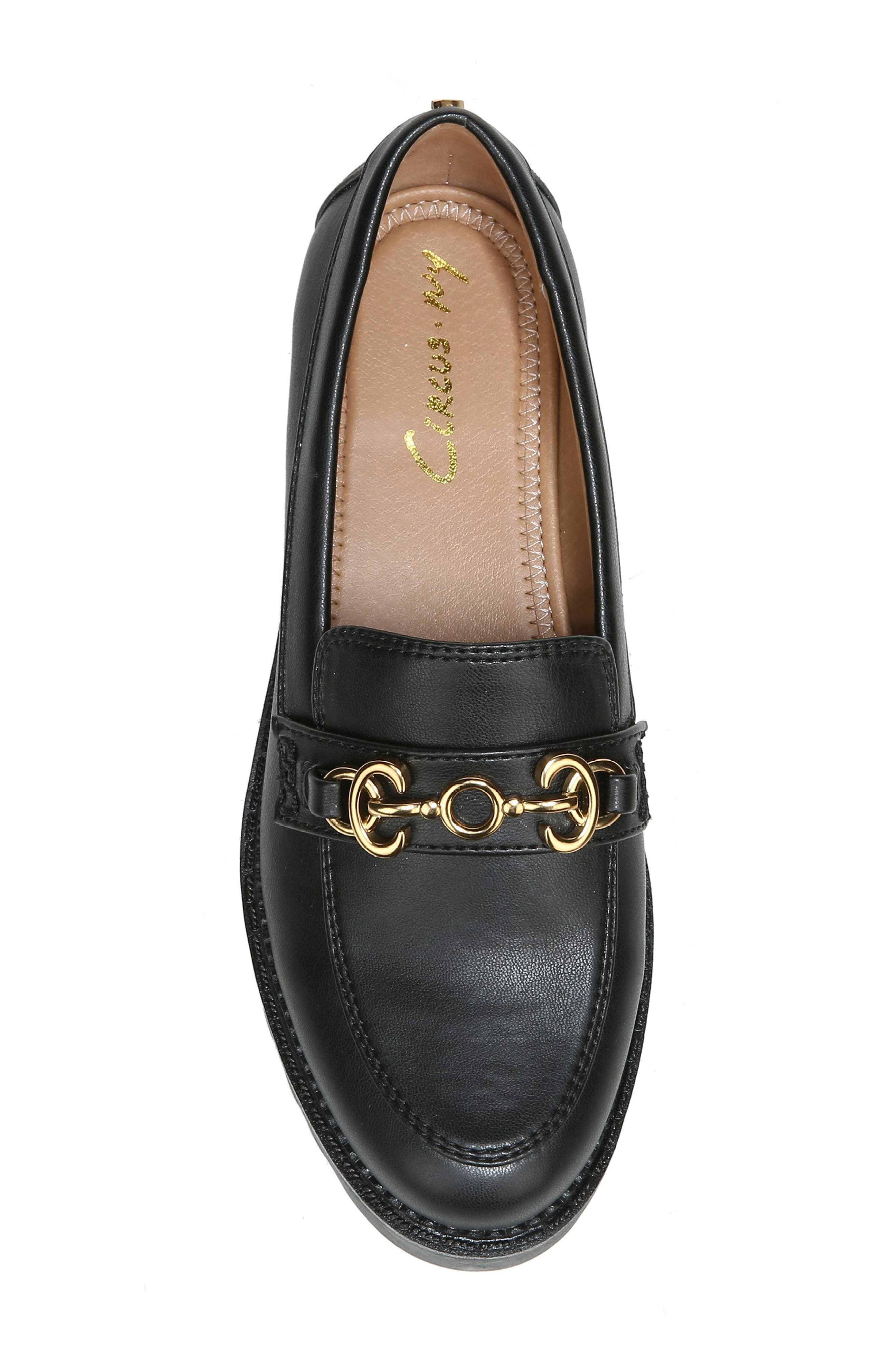 Deana Platform Loafer, Alternate, color, BLACK