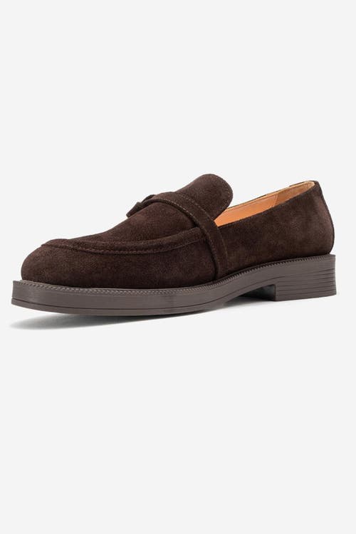 Forever & Always Shoes Galea Buckled Leather Loafers In Brown