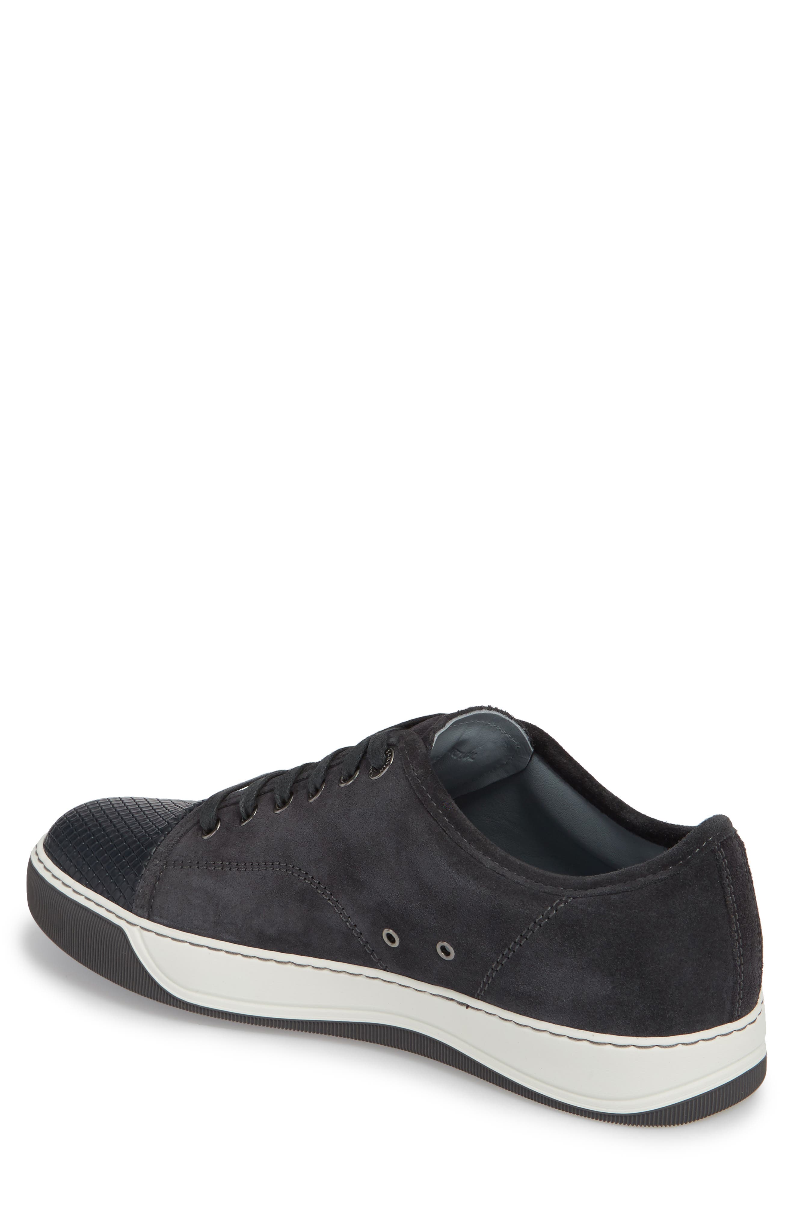 Lanvin Classic Textured Cap Toe Sneaker, Alternate, color, 