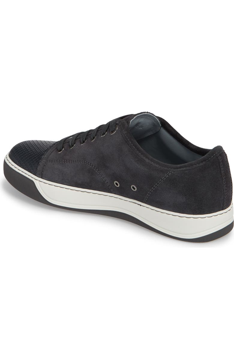 Lanvin Classic Textured Cap Toe Sneaker, Alternate, color,