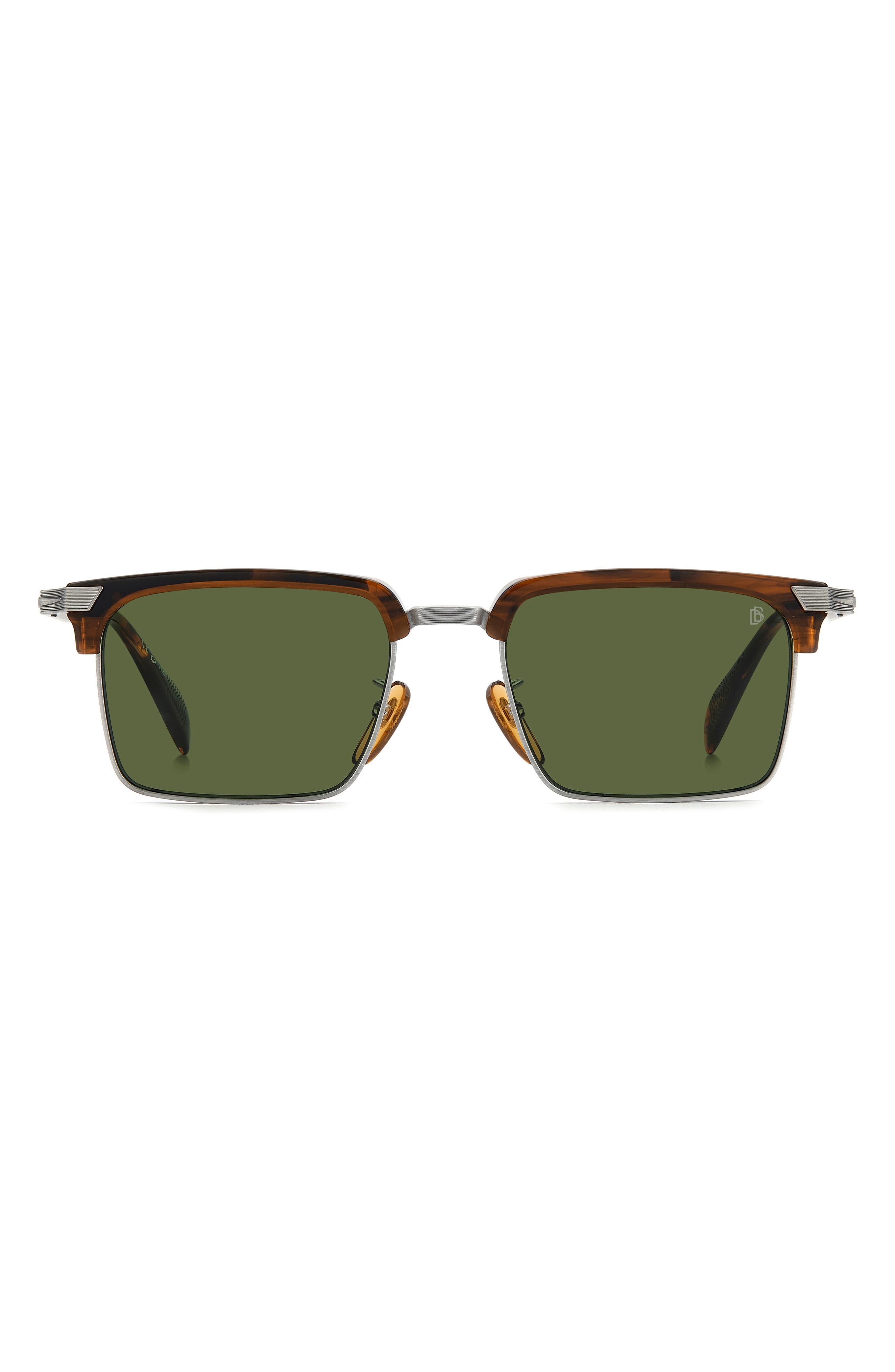David Beckham Eyewear Db 1227/g/s/us 54mm Rectangular Sunglasses In Green
