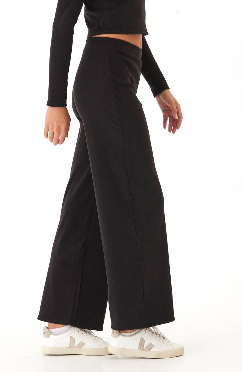 Threads 4 Thought Sarina Rib Knit Wide Leg Pants, Alternate, color, 