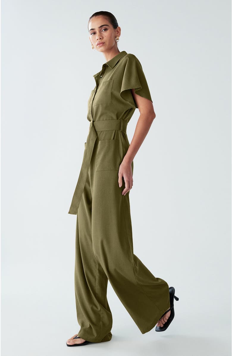 WILLA Zel Jumpsuit, Alternate, color, Olive Green