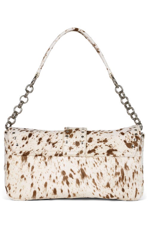 JEFFREY CAMPBELL JEFFREY CAMPBELL NIGHT OUT GENUIN CALF HAIR SHOULDER BAG