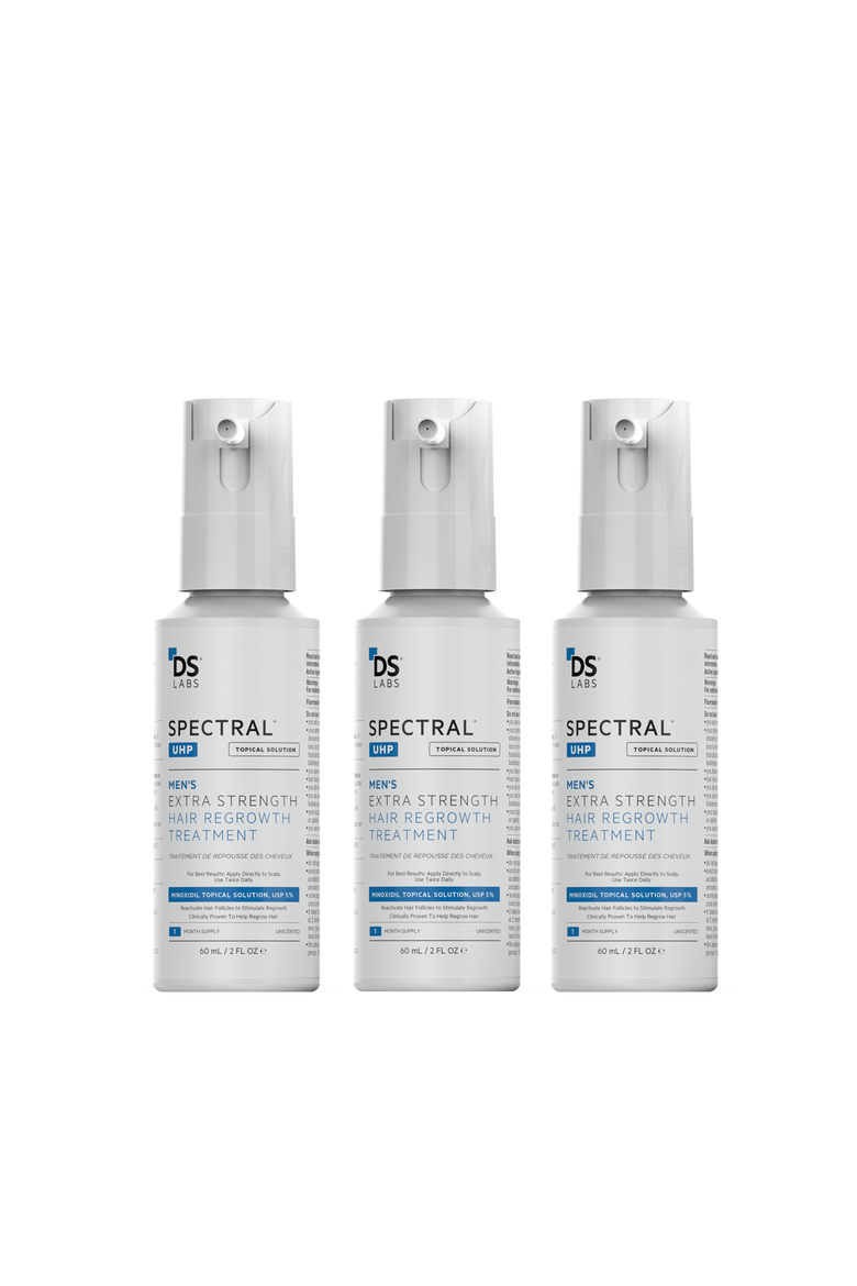 Spectral.UHP 3 Month Supply Extra Strength Hair Regrowth Treatment with Minoxidil 5%, Main, color, No Color
