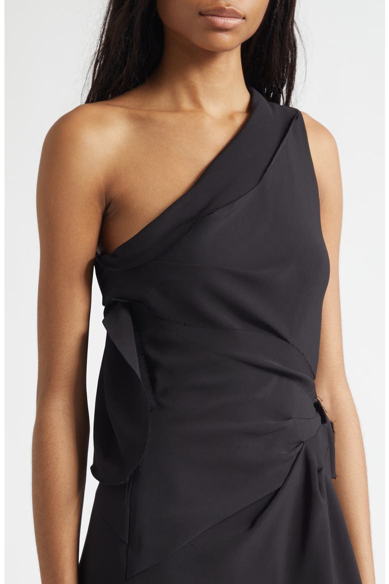 Draped Towel Dress, Alternate, color, BLACK