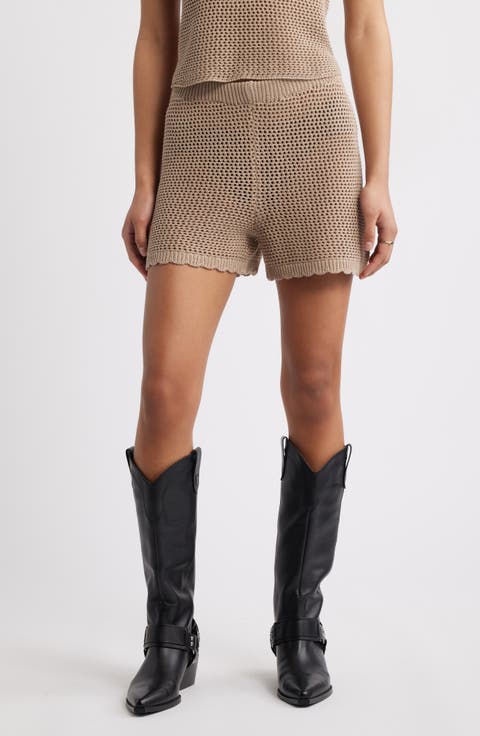 Open Stitch Coverup Shorts