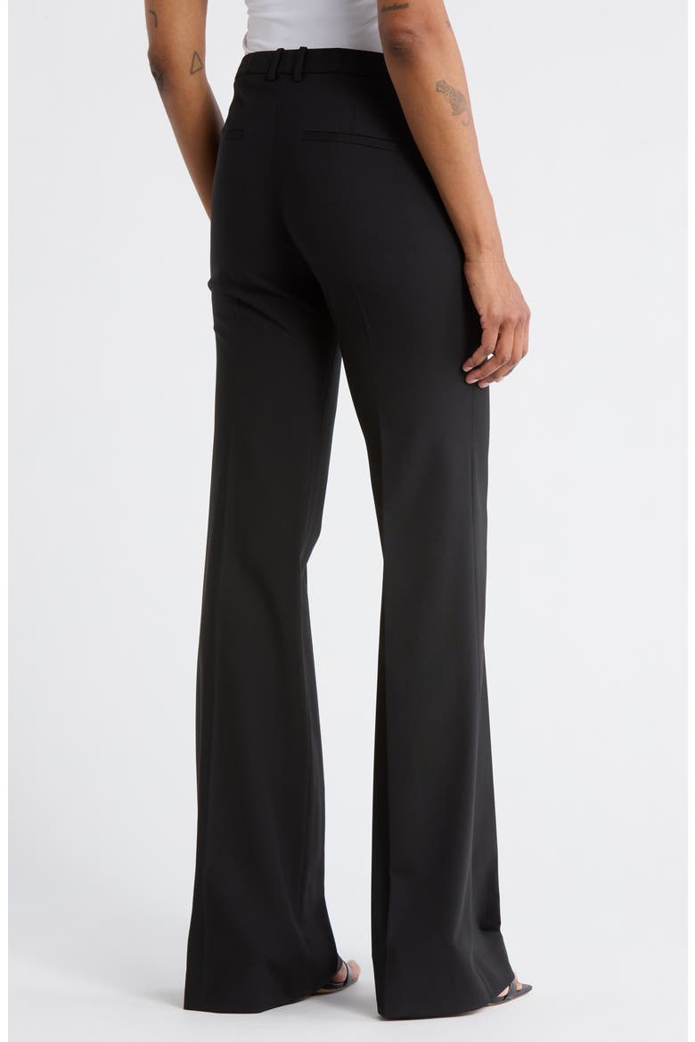 Demetria Stretch Wool Pants, Alternate, color, BLACK