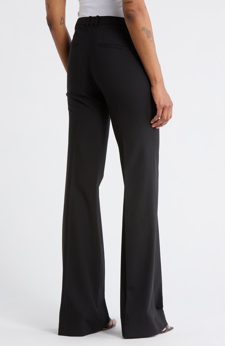 Theory Demetria Stretch Wool Pants, Alternate, color, Black