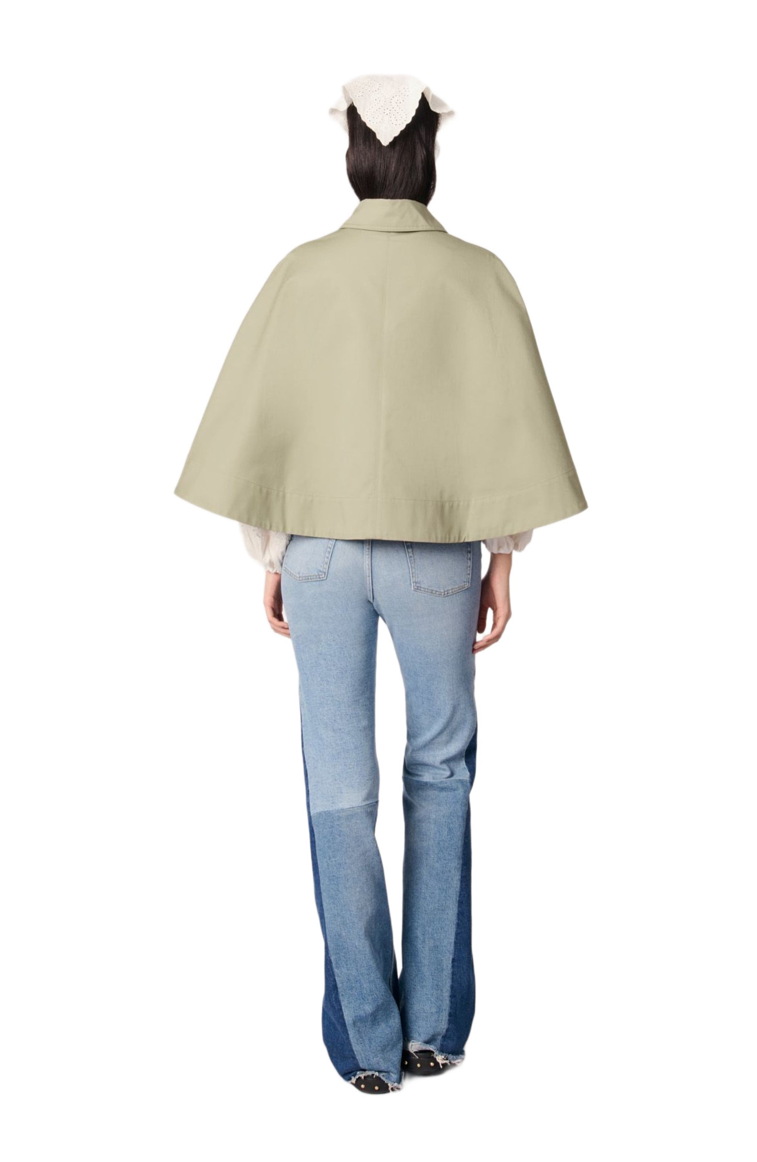 Short cape-effect trench coat (Women) | Nordstrom