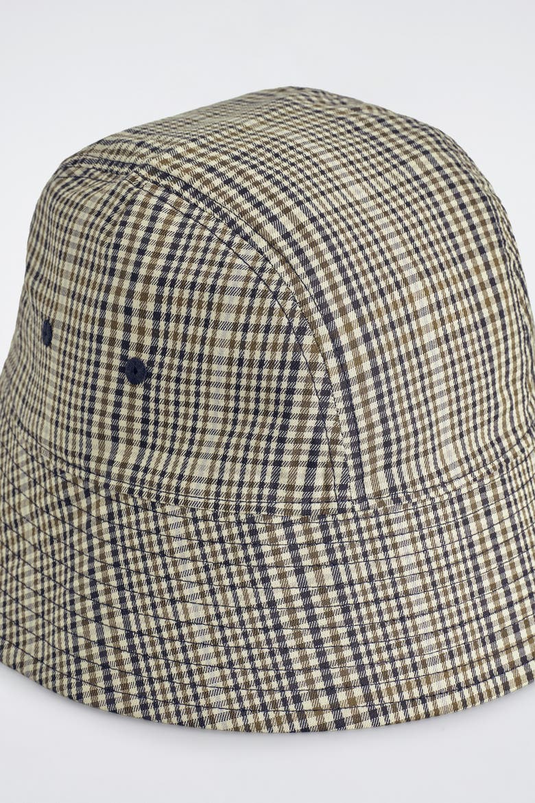 Reversible Bucket Hat, Alternate, color, BEIGE / CHECKED