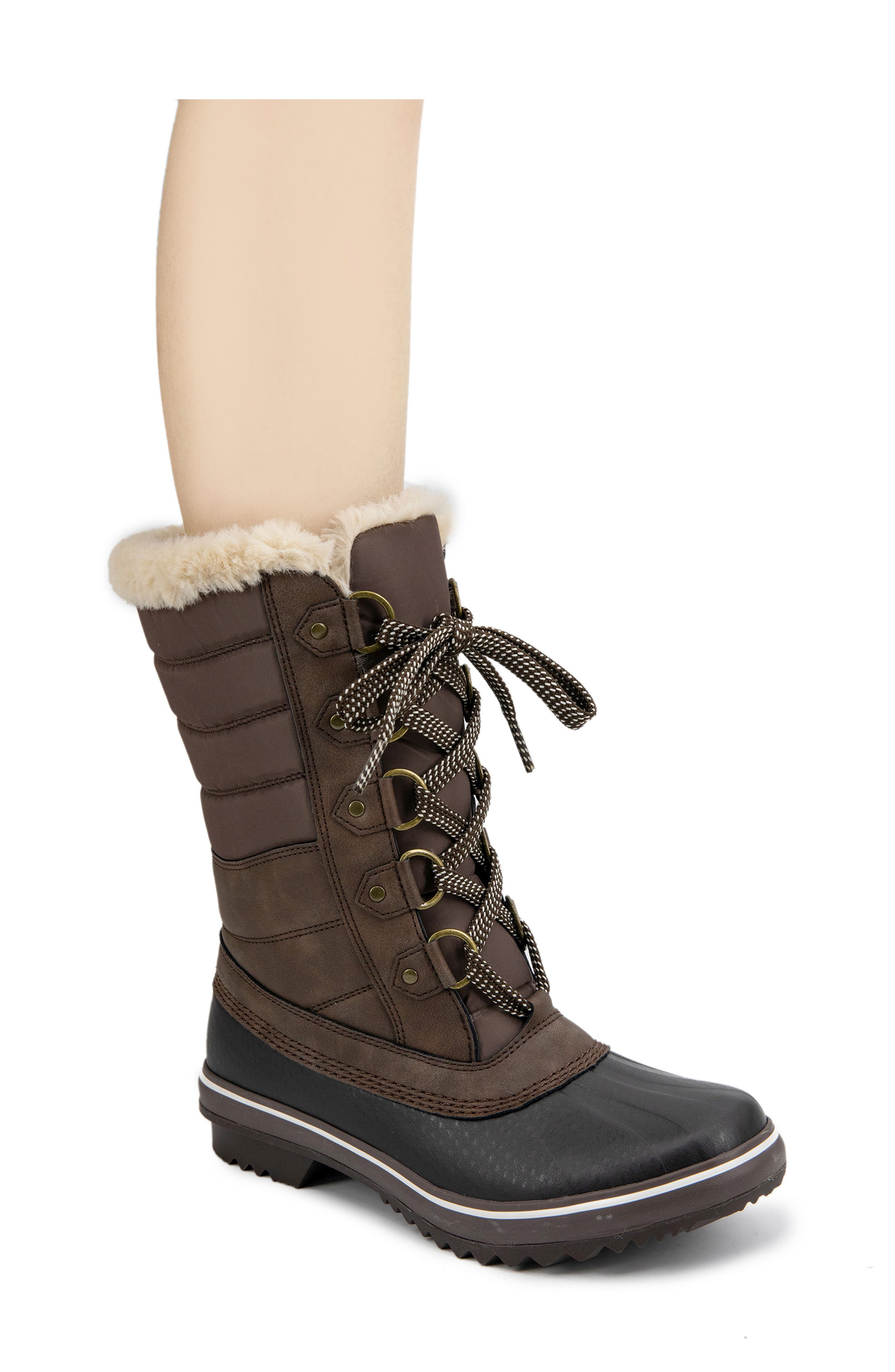 JBU Siberia Waterproof Faux Fur Lined Boot, Alternate, color, 