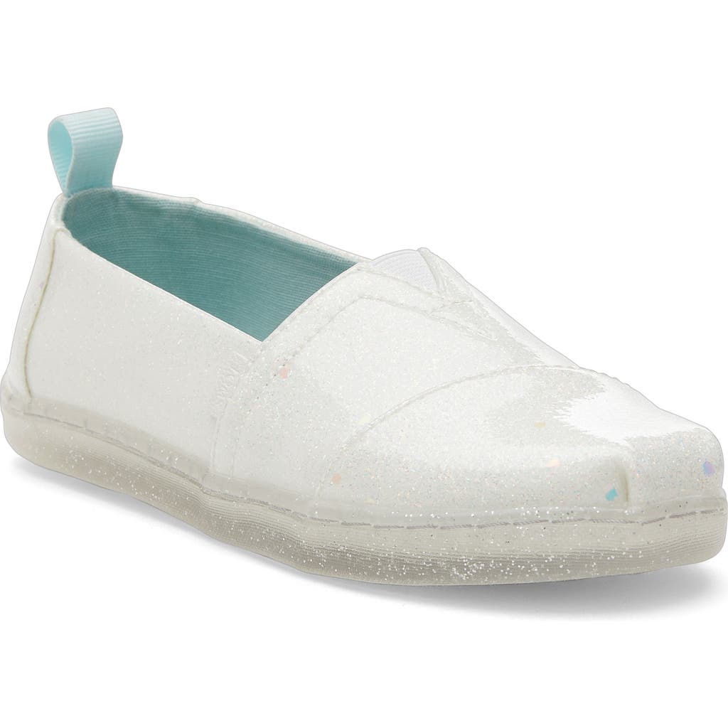 Toms Kids' Alpargata Slip-on Sneaker In White