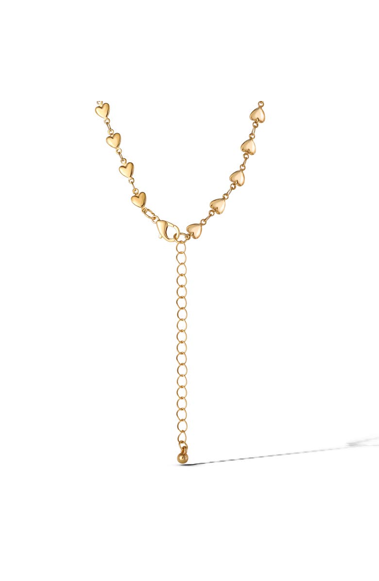 Jessica Simpson Heart Chain Butterfly Pendant Necklace, Alternate, color, 