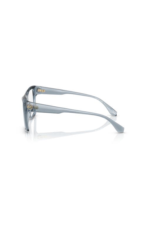 Michael Kors 53mm Square Optical Glasses In Gray
