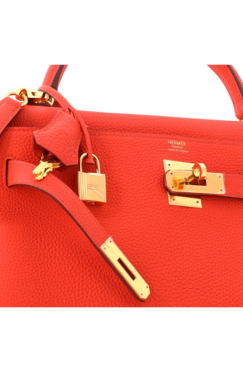 Pre-Owned Hermes Kelly Handbag Orange Togo with Gold Hardware 32, Alternate, color, Capucine