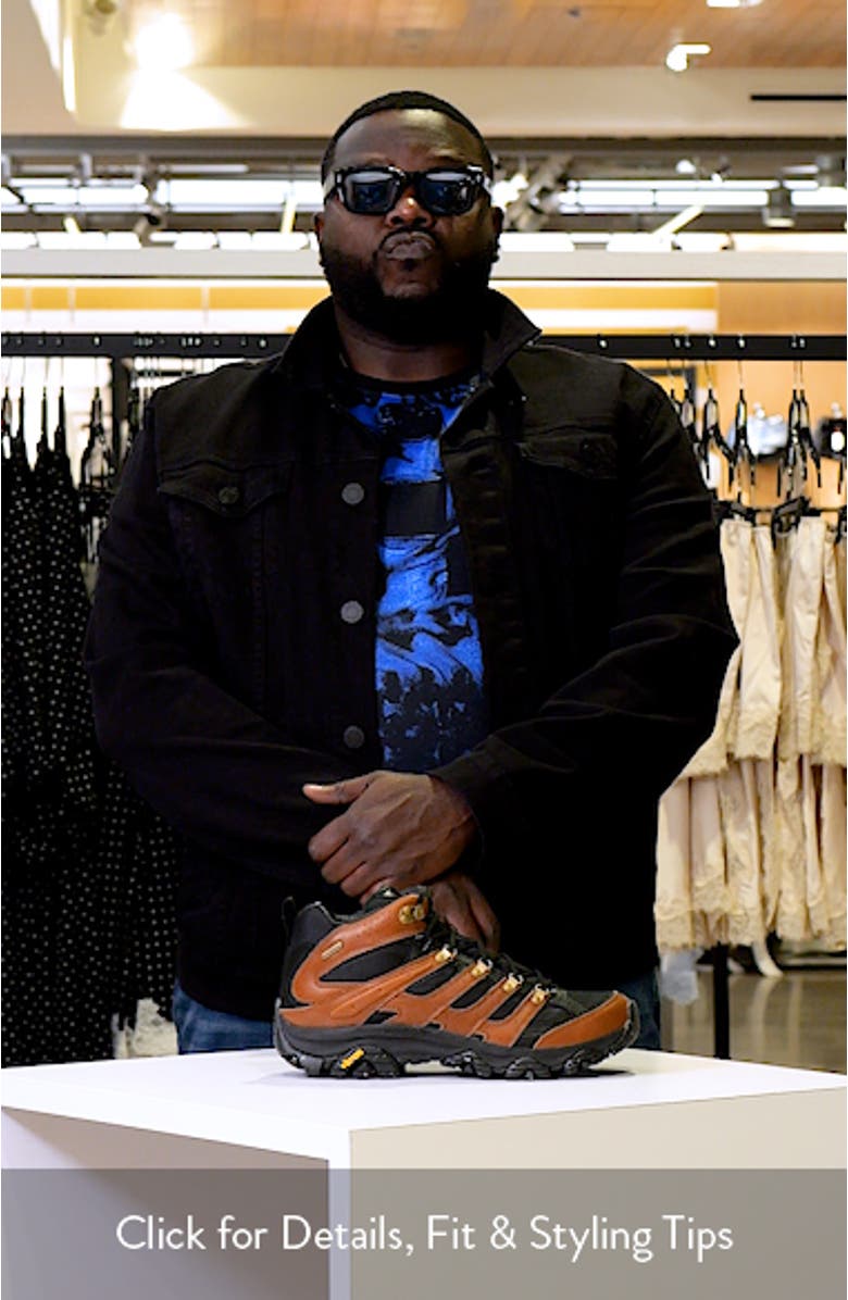 Moab 3 Luxe Leather Waterproof Mid Hiking Boot, sales video thumbnail